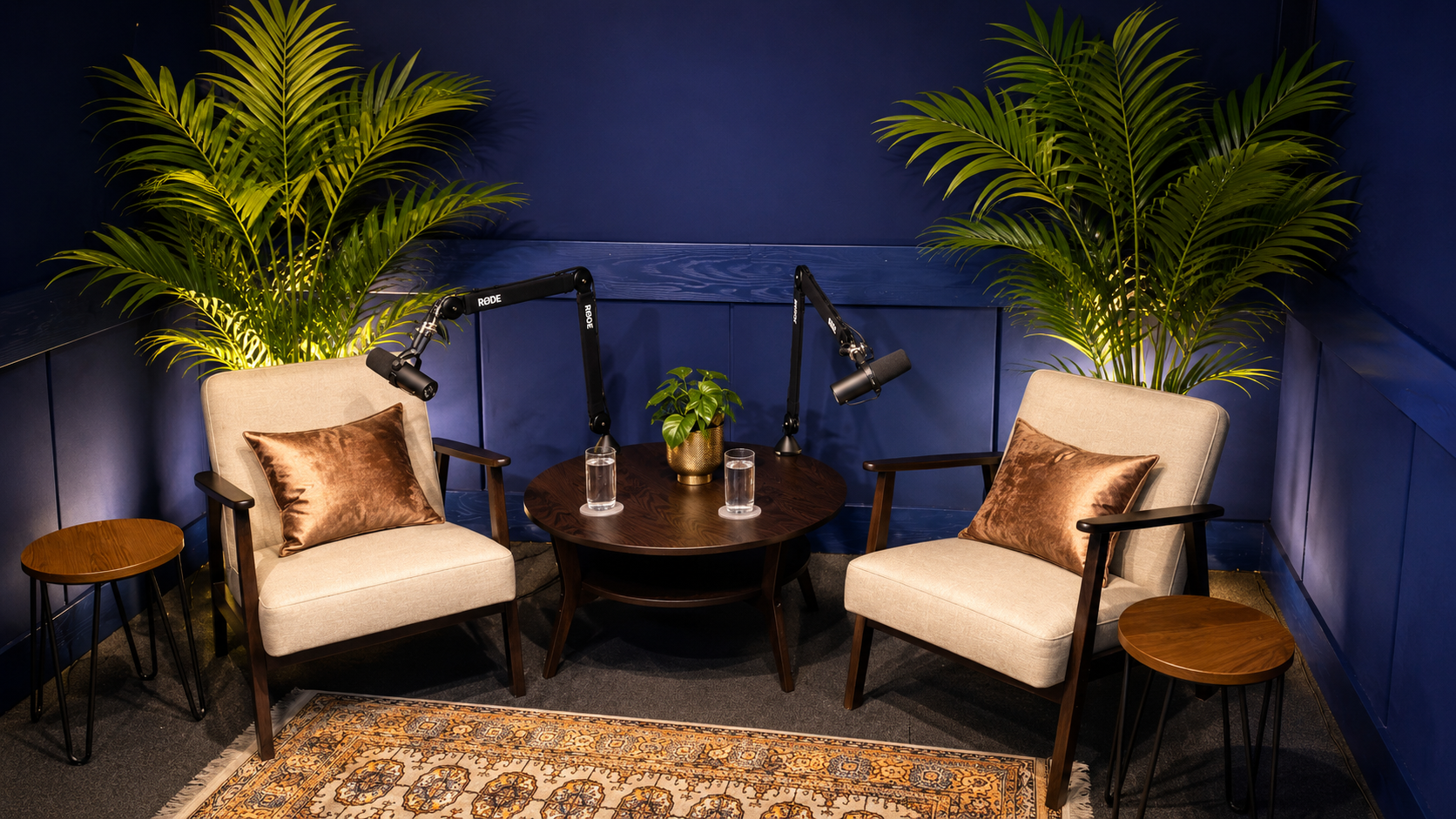 Coffee Corner podcast suite at our sister company London Podcasts