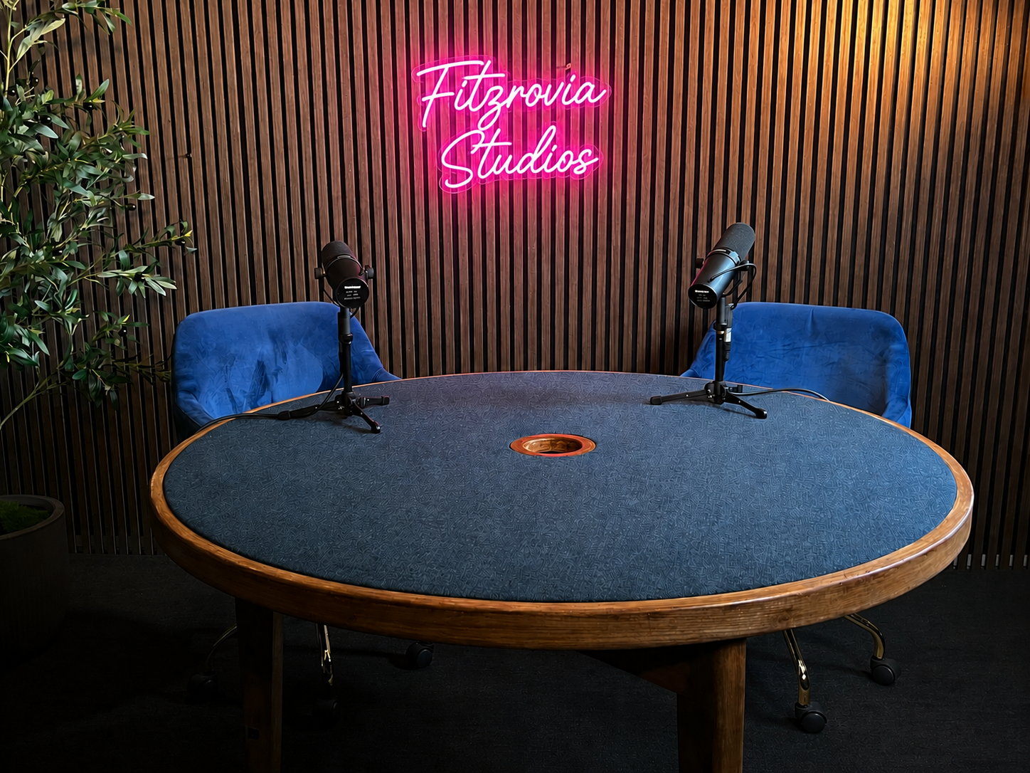 Newsroom podcast suite at our sister company London Podcasts